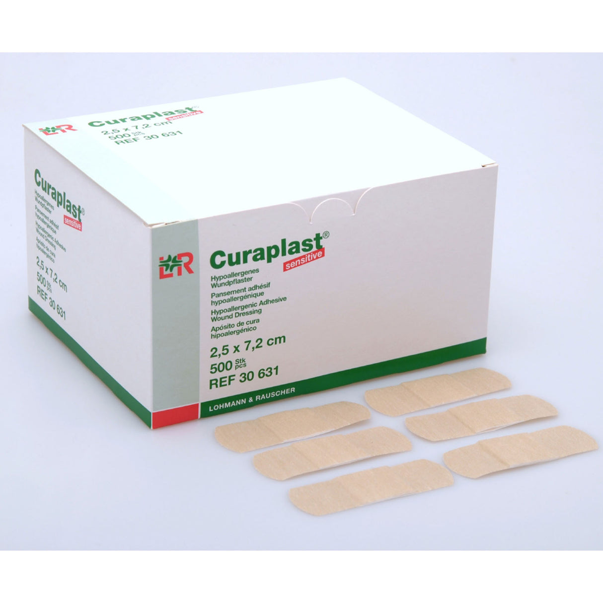 Lohmann Rauscher Curaplast sensitive Pflasterstrips 500 Stück 2,5 x 7,2 cm