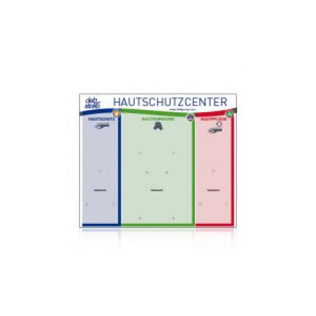 STOKO Hautschutzcenter Spendertafel für die Wandmontage
