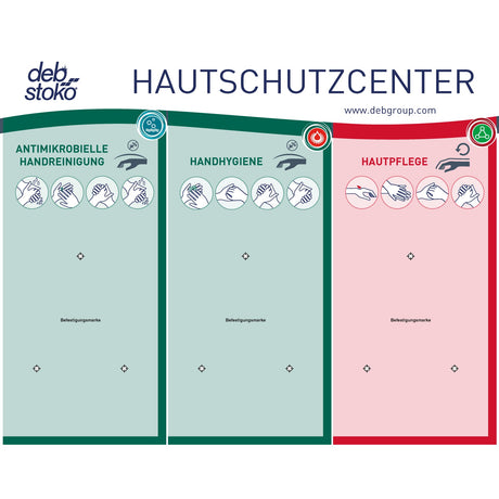 STOKO Handhygienecenter Spendertafel mit Befestigungsmaterial – Ansicht 2