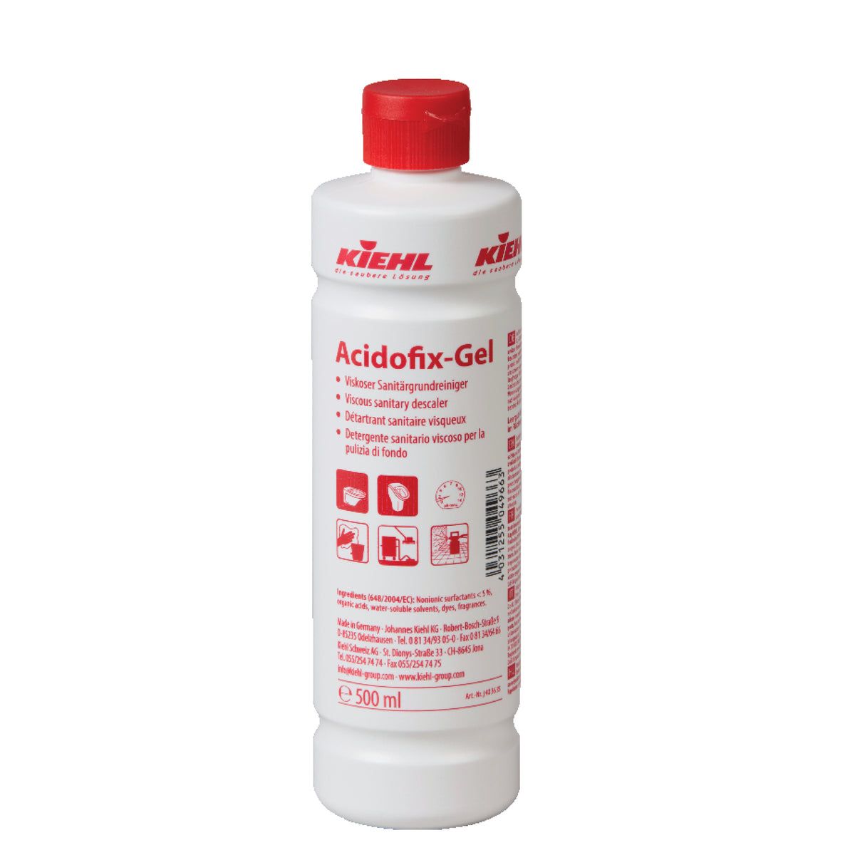 Kiehl Acidofix-Gel Sanitärgrundreiniger – 500 ml - Flasche