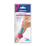 Lifemed Sprunggelenk Physio Tapes – 1 Set = 3 x pink, 1 x blau