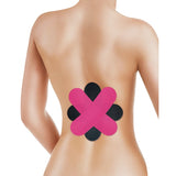 Lifemed Unterer Rücken Physio Tapes – 1 Set = 4 x pink und 4 x schwarz
