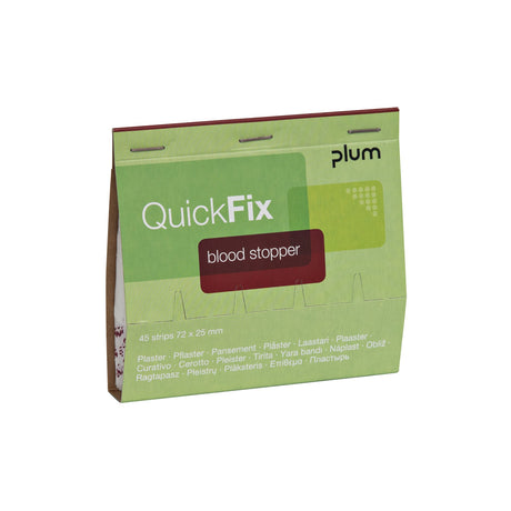 Plum QuickFix Blood Stopper Refill Pflaster – mit Alginatfasern, 45 Stück im Refill