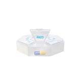 Lifemed Wochen Pillendose Medikamentendosierung – 7 Tage Spender - (L x B): 7,5 x 7,5 cm