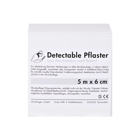 Söhngen Pflasterverband detektierbar, blau, 5 m Rolle