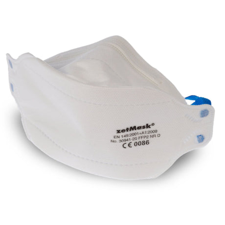 zetMask FFP2 Feinstaubfiltermaske ohne Ausatemventil, dreiteiliges Design
