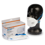 zetMask FFP2 Feinstaubfiltermaske ohne Ausatemventil, dreiteiliges Design – Ansicht 2