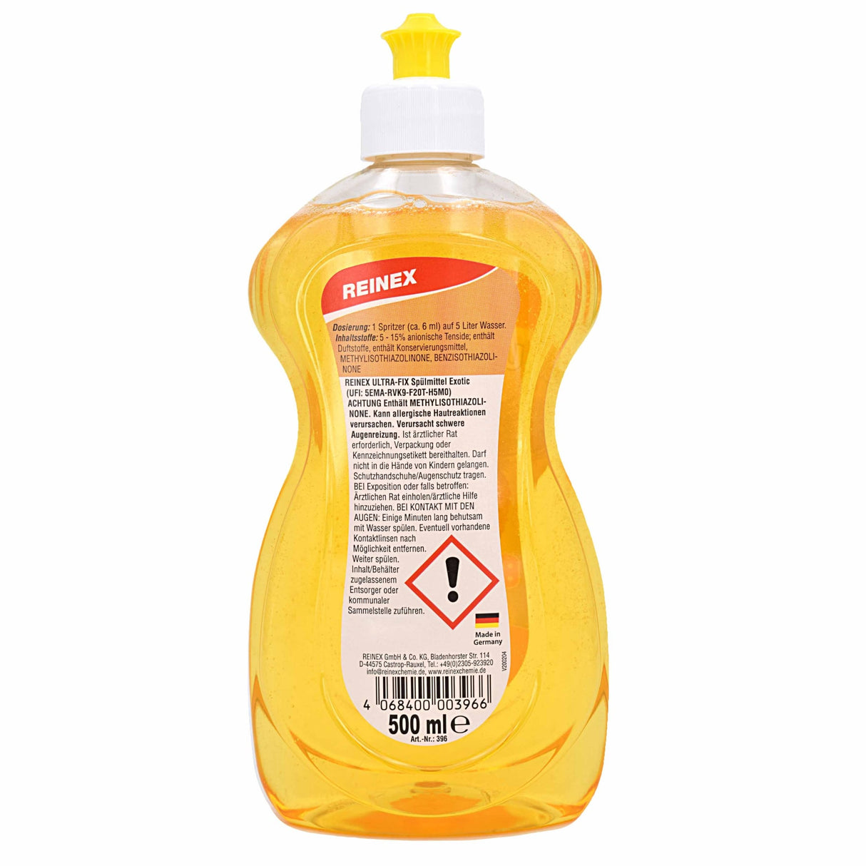 Reinex Ultra-Fix Spülmittel – starker Fettlöser, hautschonend und glanzklar – Ansicht 6