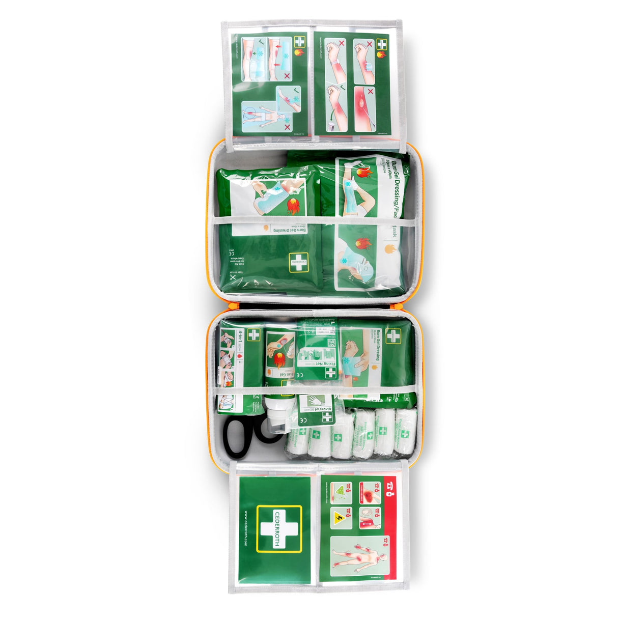 Cederroth Erste-Hilfe-Koffer First Aid Burn Kid für Brandwunden, robust mit rutschfestem Griff – Ansicht 4