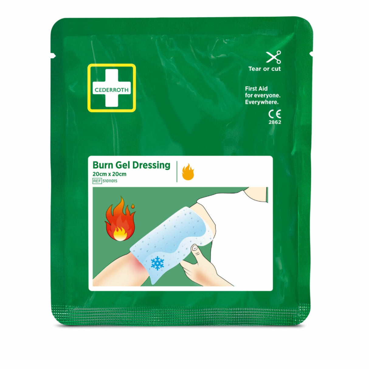 Cederroth Burn Gel Dressing Verbrennungskompresse, 20 x 20 cm