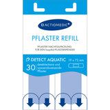 Actiomedic EasyAid DETECT/AQUATIC Pflasterstrips, 19 x 72 mm – detektierbar und wasserabweisend
