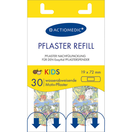 Actiomedic EasyAid KIDS Pflasterstrips – wasserabweisend, hypoallergen und mit Jungle-Motiv