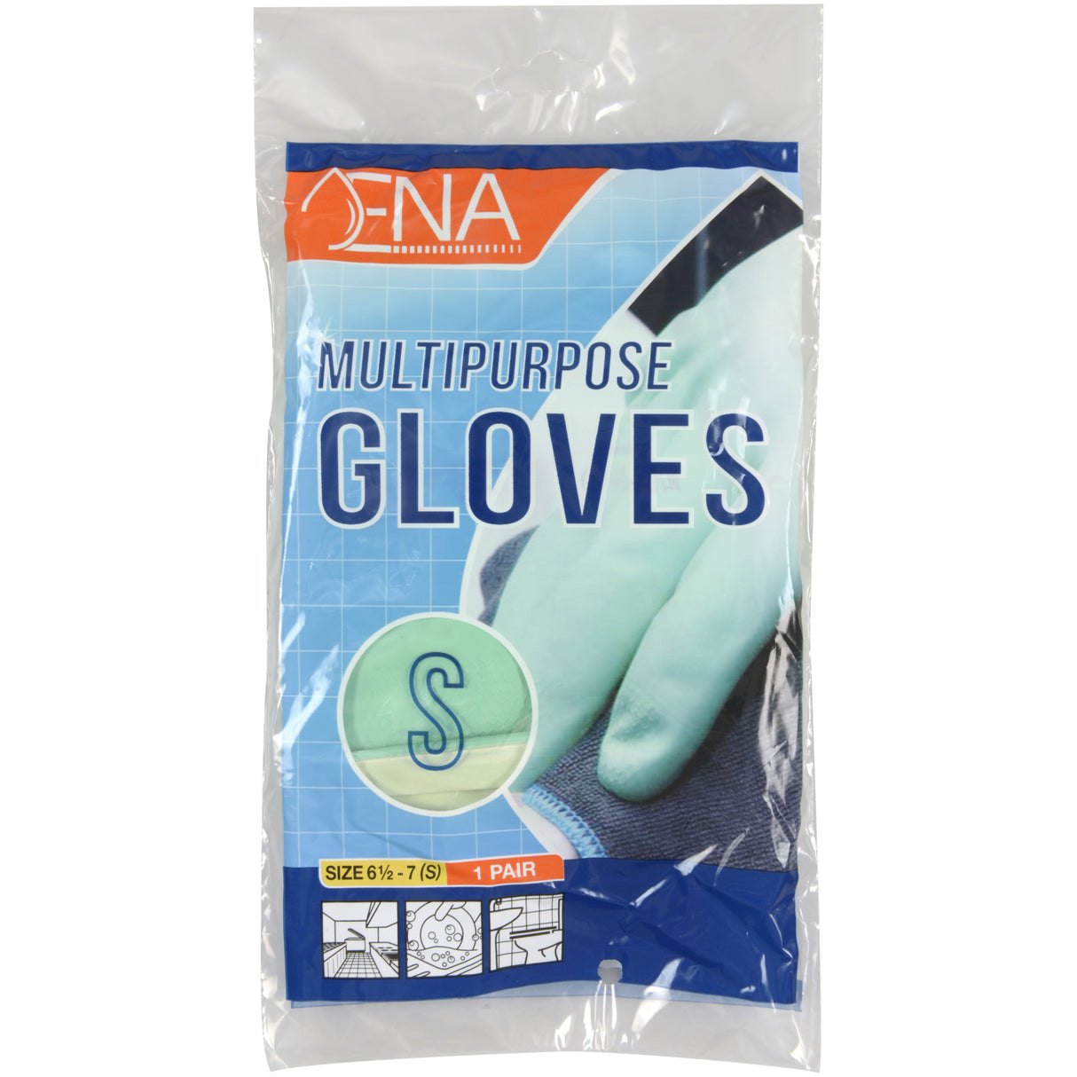 Abena ENA Multipurpose Haushaltshandschuhe Latex beflockt