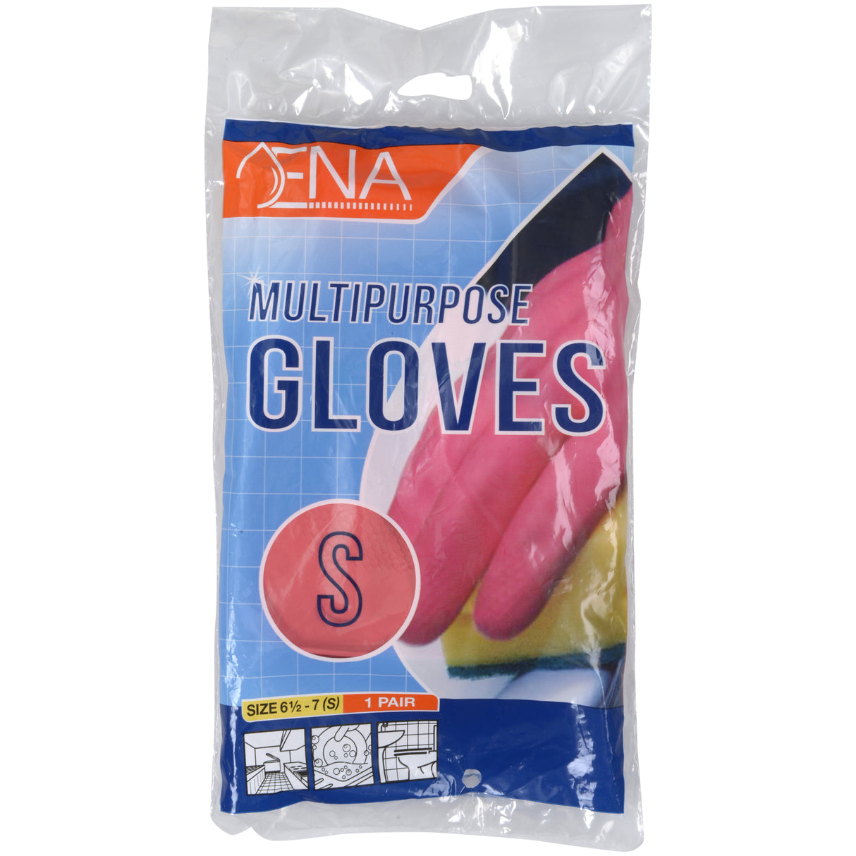 Abena ENA Multipurpose Haushaltshandschuhe rot