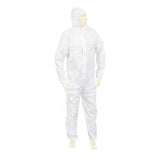 Meditrade Suavel® YETI Overall Schutzanzug, weiß – Chemikalienschutz Typ 5/6, atmungsaktiv, CE Kategorie III