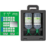 Plum Augendusche Notfallstation iBox2 DUO mit 2 x 1,0 Liter NaCl-Augenspüllösung – Ansicht 2