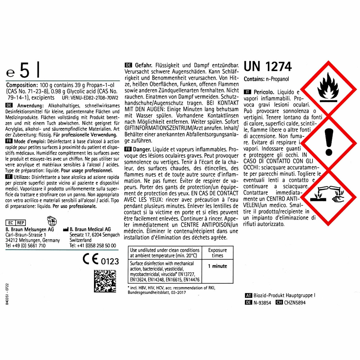 B. Braun Meliseptol acute Flächendesinfektionsmittel, parfümfrei – Ansicht 11