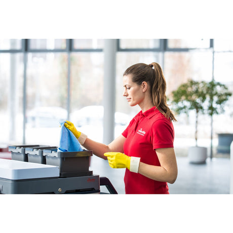 Vileda Professional r-MicroTuff Swift Microfasertuch – Recyceltes Reinigungstuch, Nordic Swan Ecolabel – Ansicht 3