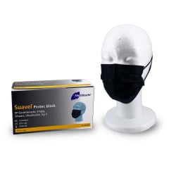 Meditrade medizinische Schutzmaske Typ II Protec Black, 3-lagig