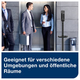 Tork Desinfektionssäule für Händedesinfektion, freistehend, schwarz, S1 – Ansicht 3