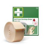 Cederroth Fingerverband Soft Foam, selbstklebend, 6 cm x 2 m – Beige