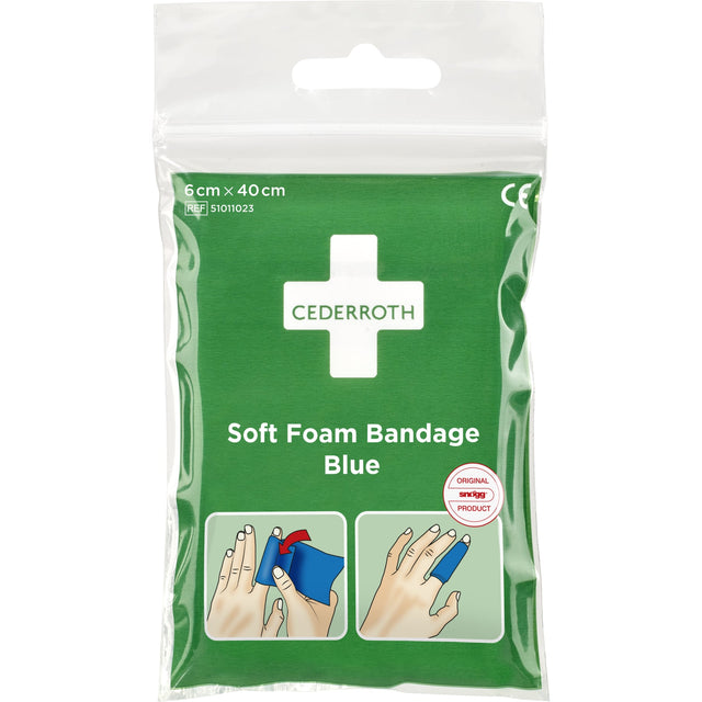 Cederroth Fingerverband Soft Foam Pocket Size, 6 cm x 40 cm