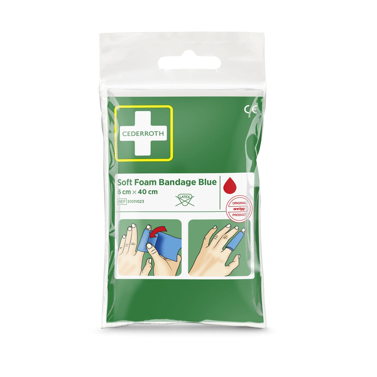 Cederroth Fingerverband Soft Foam Pocket Size, 6 cm x 40 cm – Ansicht 2