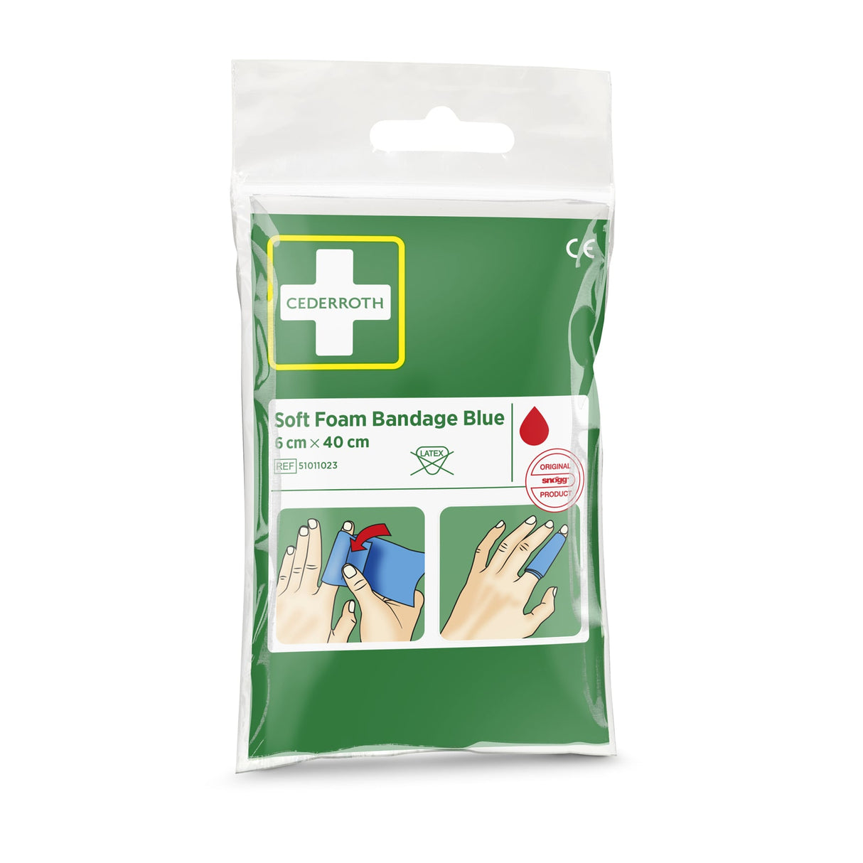 Cederroth Fingerverband Soft Foam Pocket Size, 6 cm x 40 cm – Ansicht 3