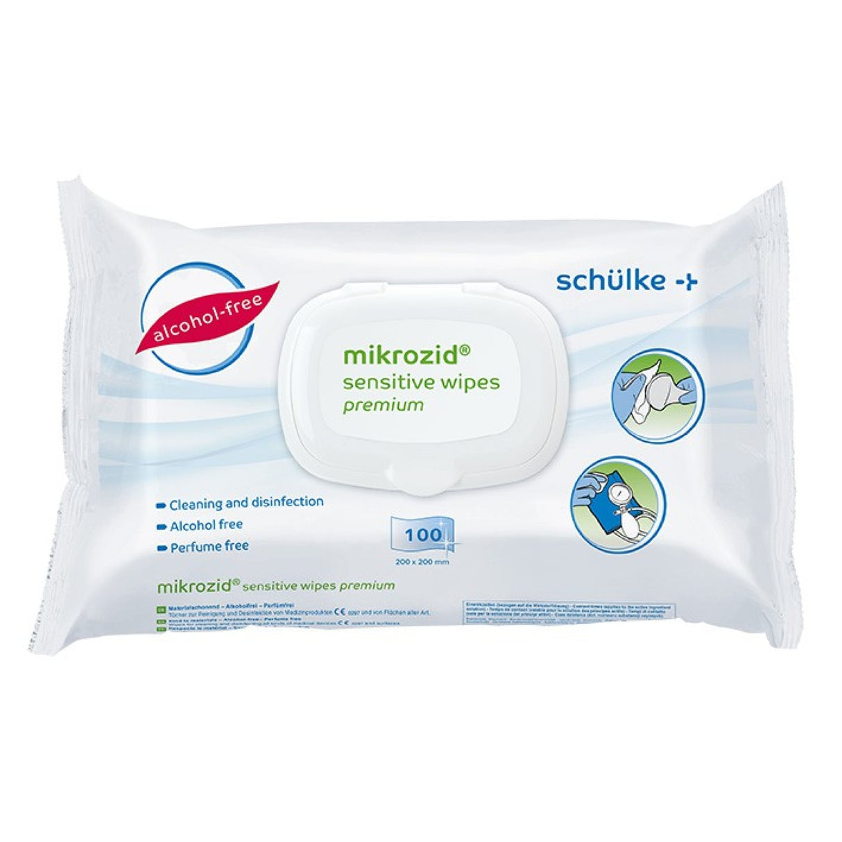 Schülke mikrozid sensitive wipes Desinfektionstücher – für empfindliche Materialien – Ansicht 3
