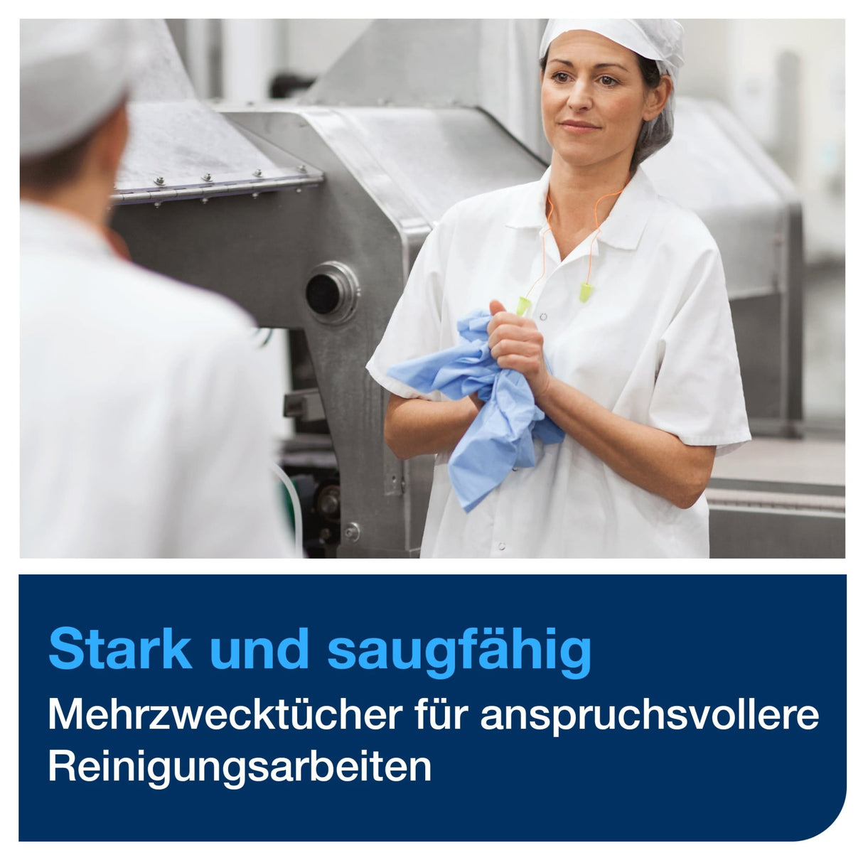 Tork Extra Starke Reinigungstücher W4, 1-lagig, weiß – 105 Tücher/Packung, reißfest – Ansicht 6
