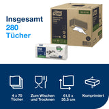Tork Extra Starke Reinigungstücher W4, 1-lagig, weiß, 61,5 x 35,5 cm – Ansicht 2