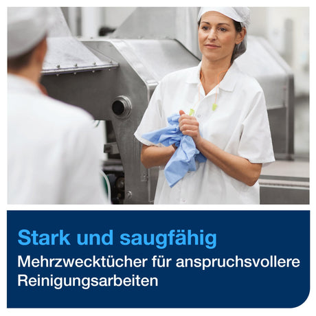 Tork Extra Starke Reinigungstücher W4, 1-lagig, weiß, 61,5 x 35,5 cm – Ansicht 5