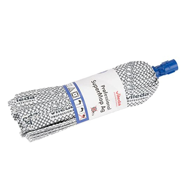 Vileda Professional Wischmopp SuperMop Ag – Ovaler Mopp mit antibakteriellen Eigenschaften