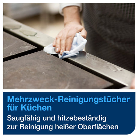 Tork Küchen-Reinigungstücher W4, 1-lagig, weiß, reißfest – Ansicht 5