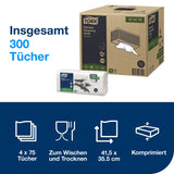 Tork Küchen-Reinigungstücher W4, 1-lagig, weiß, reißfest – Ansicht 2