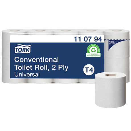 Tork Kleinrollen Toilettenpapier T4, 2-lagig, weiß, 12 cm Rollendurchmesser