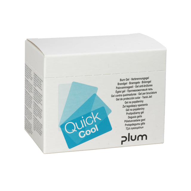 Plum QuickCool Verbrennungsgel – kühlend, einzeln portioniert für Erste-Hilfe-Ausstattung