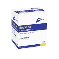 Meditrade BeeSana® Saugkompressen, 20 x 20 cm, steril