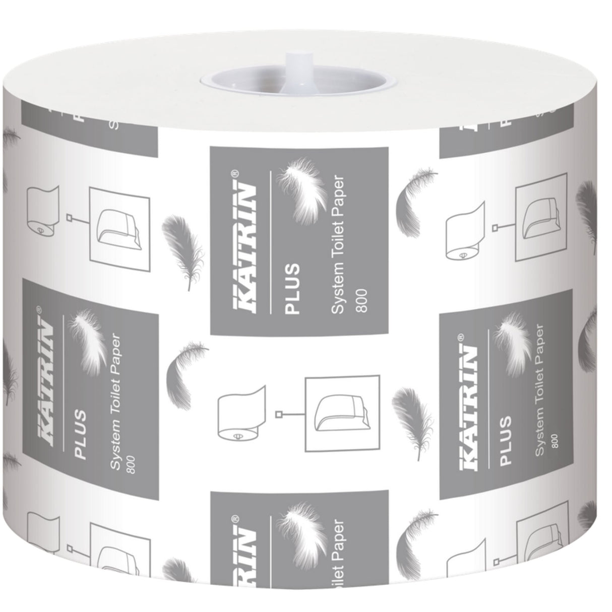 KATRIN Plus System Toilettenpapier 800 Blatt, 2-lagig