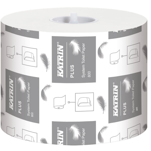 KATRIN Plus System Toilettenpapier 800 Blatt, 2-lagig
