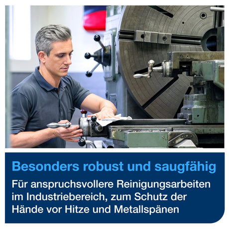 Tork Extra Starke Industrie Reinigungstücher W4, 1-lagig, blau – Ansicht 5