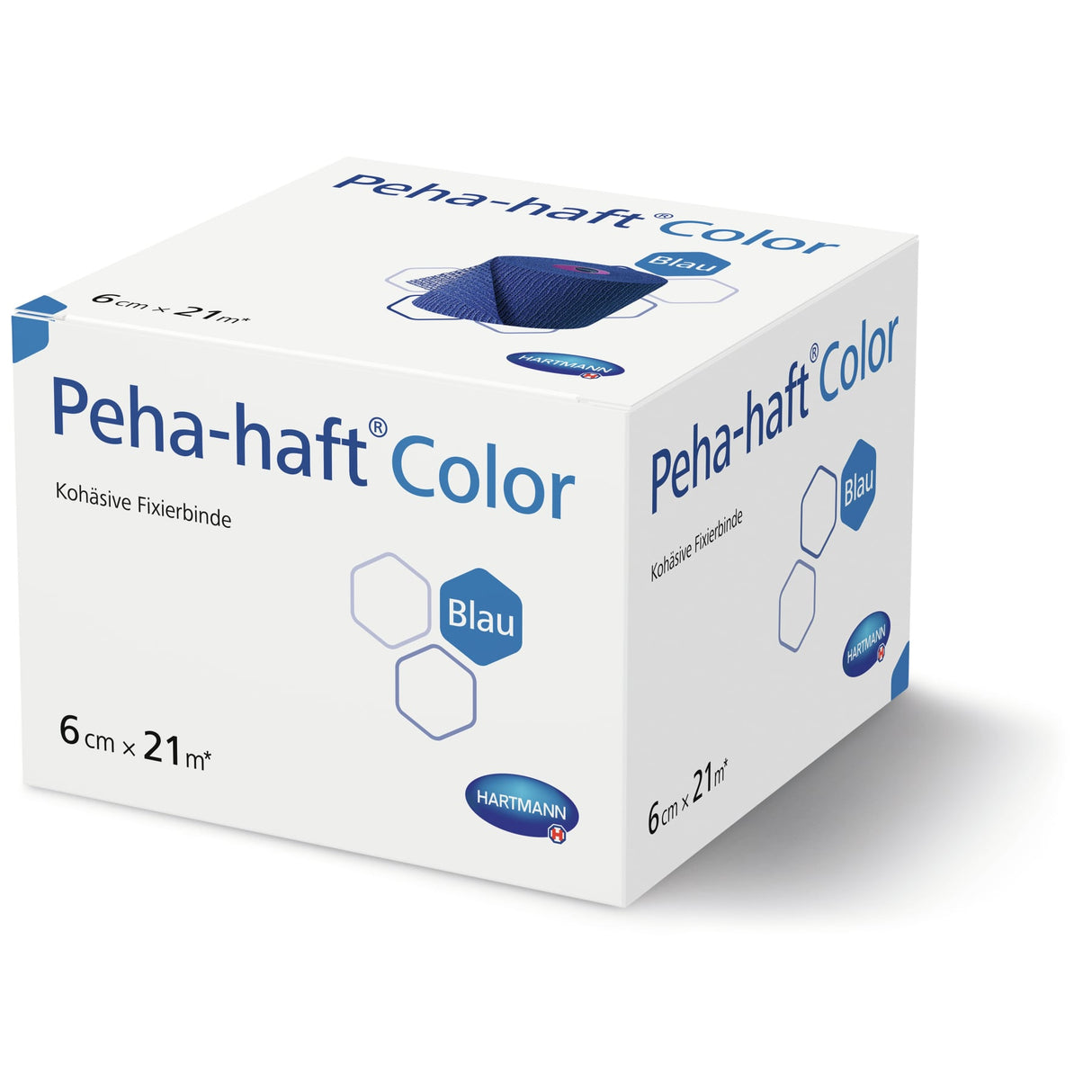 Hartmann Peha-haft Fixierbinde 6 cm x 21 m, selbsthaftend, blau