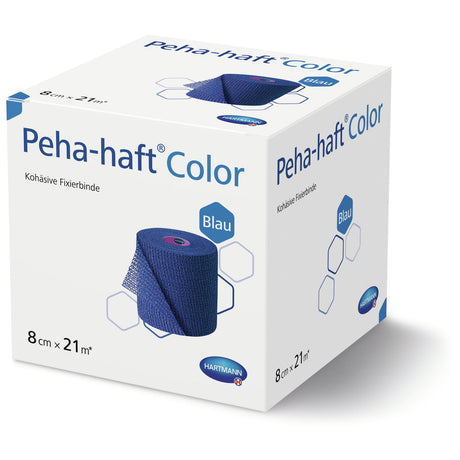 Hartmann Peha-haft Fixierbinde 8 cm x 21 m, selbsthaftend, blau