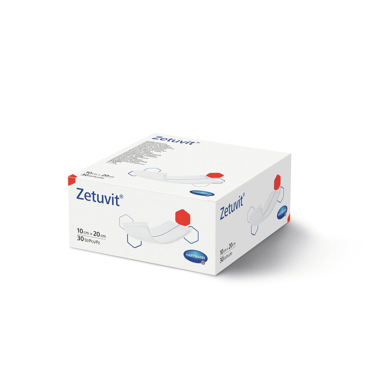 Hartmann Zetuvit Saugkompresse 10 x 20 cm, saugstark - Packung