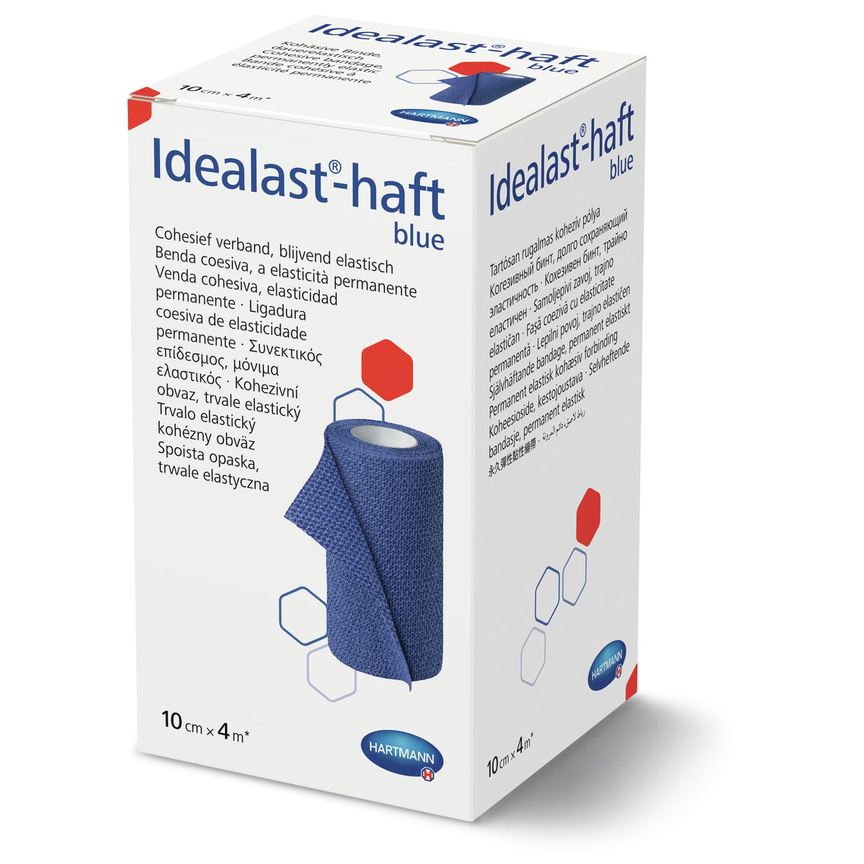 Hartmann Idealast-haft Idealbinde, 10 cm x 4 m gedehnt, selbsthaftend, blau