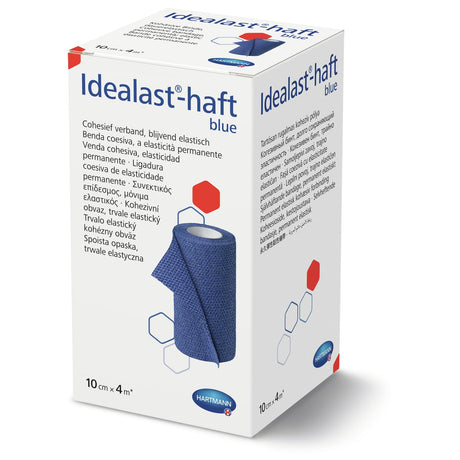 Hartmann Idealast-haft Idealbinde, 10 cm x 4 m gedehnt, selbsthaftend, blau