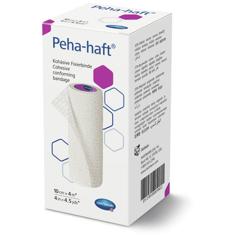 Hartmann Peha-haft kohäsive Fixierbinde weiß, 4 m x 10 cm – Karton (140 Packungen)