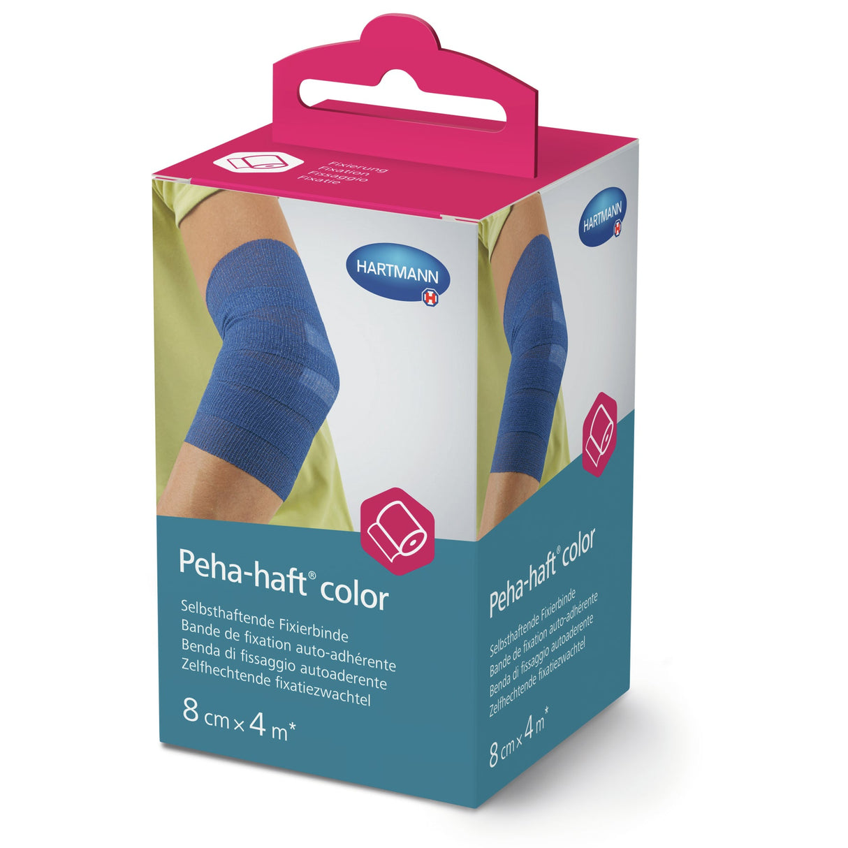 Hartmann Peha-haft elastische Binde 8 cm x 4 m, selbsthaftend, blau