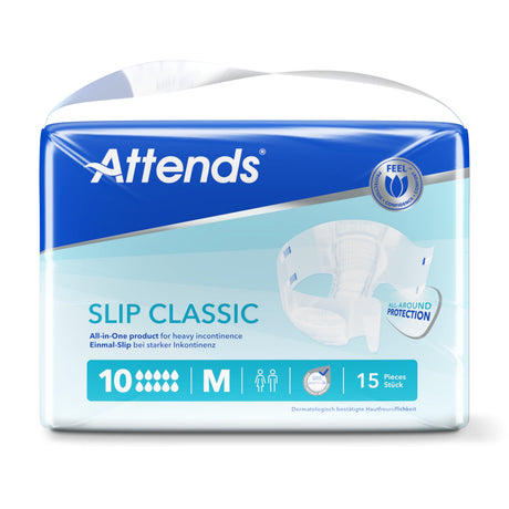 Attends Slip Classic 10 Inkontinenzhosen mit 4 Klett-Verschlüssen und extra großem Saugkissen – Ansicht 2