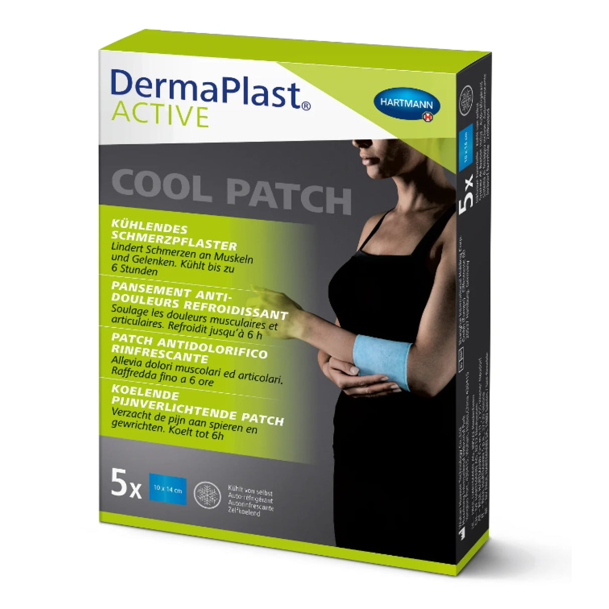 DermaPlast ACTIVE Cool Patch Kühlpflaster, Packung = 5 Stück